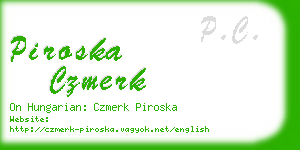 piroska czmerk business card